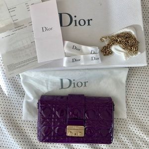 Authentic CHRISTIAN DIOR Patent Miss Dior New Lock